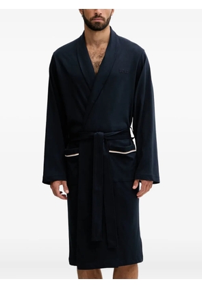 BOSS BM belted pocket dressing gown - Blue