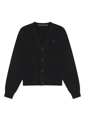 PLACE OF ËLMS logo-plaque cardigan - Black