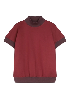 DRIES VAN NOTEN short-sleeved turtleneck sweatshirt - Red