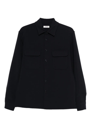 SANDRO chest-pocket shirt - Blue
