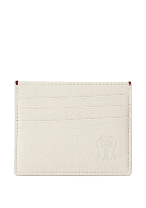 Brunello Cucinelli logo-debossed cardholder - White