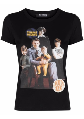 Raf Simons Family Portrait-print T-shirt - Black