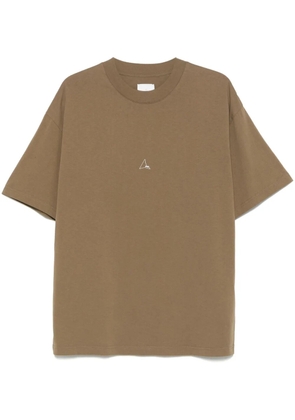 ROA logo-print T-shirt - Brown