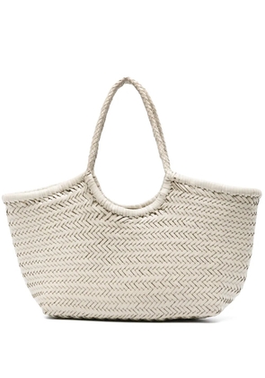 DRAGON DIFFUSION large Nantucket interwoven tote bag - Neutrals