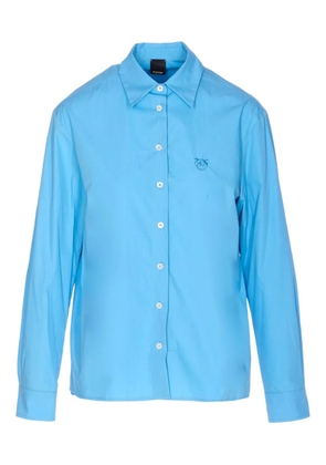 PINKO embroidered logo shirt - Blue