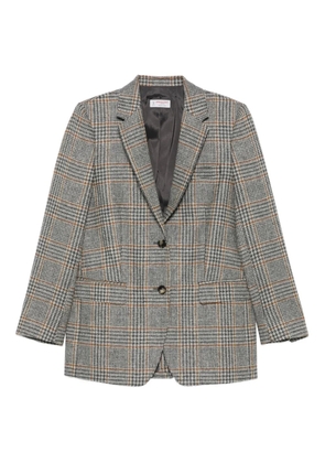 Alberto Biani checked button jacket - Grey