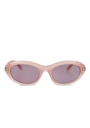 Balenciaga Eyewear logo-detail sunglasses - Pink