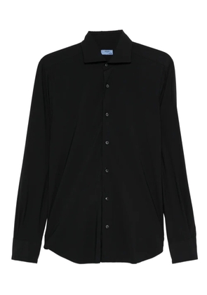 Barba long-sleeve button-fastening shirt - Black
