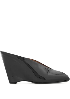 Ferragamo peep-toe wedge pumps - Black