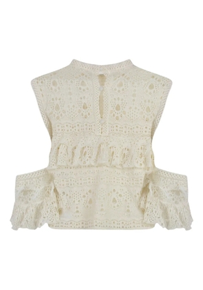 Chloé ruffled top - Neutrals