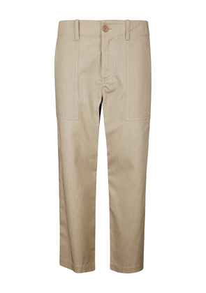 Jejia Camille pinstripe pocket trousers - Neutrals