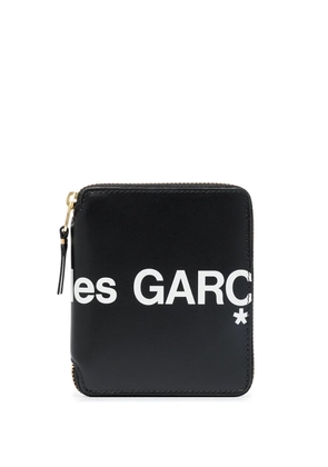 Comme Des Garçons Wallet logo-print zip-fastening wallet - Black