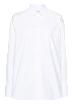 JW Anderson panelled cotton-poplin shirt - White