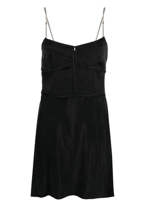 Palm Angels chain-straps slip minidress - Black