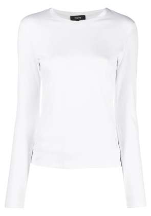 Theory long-sleeved cotton T-Shirt - White