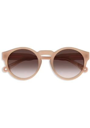 Chloé Eyewear logo-print sunglasses - Neutrals