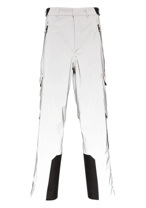 Palm Angels reflective logo-tape ski trousers - Silver