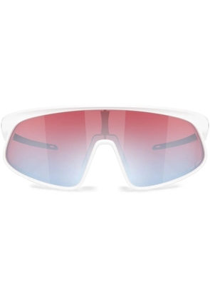 Oakley logo-print sunglasses - White