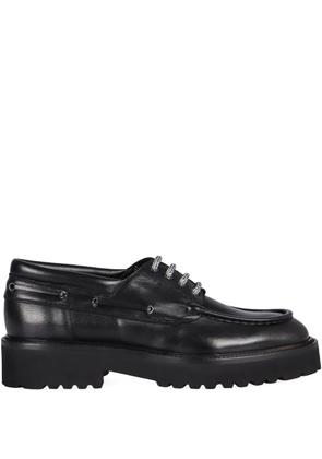 Doucal's leather lace-up loafers - Black