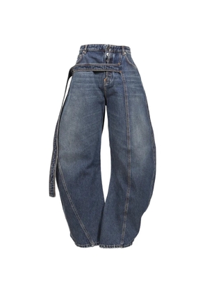Jean Paul Gaultier belt trousers - Blue