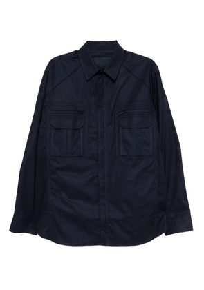Juun.J military zip-up shirt - Blue