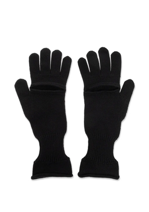 Issey Miyake cut-out gloves - Black