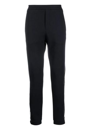 Emporio Armani side-stripe straight trousers - Blue