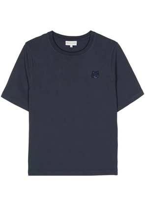 Maison Kitsuné fox-appliqué cotton T-shirt - Blue