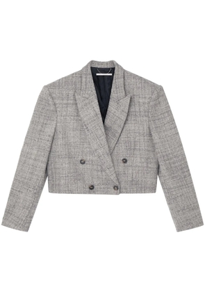 Stella McCartney cropped double-breasted blazer - Grey