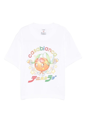 Casablanca fruit-print T-shirt - White