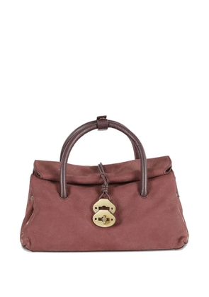 Zanellato double-handle leather tote bag - Red