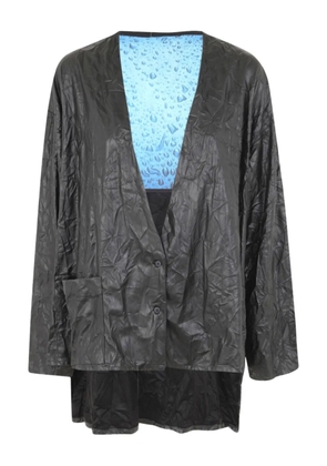 Maria Calderara pocket button jacket - Black