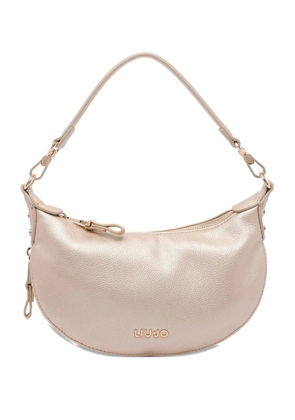 LIU JO zip-fastening curved tote bag - Neutrals