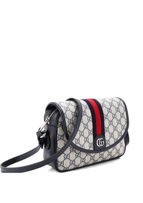 Gucci Pre-Owned Ophidia Flap GG Coated Canvas Small shoulder bag - Blue
