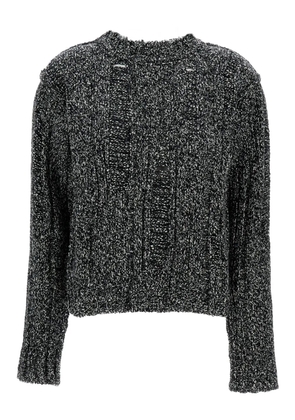 Durazzi Milano cable-knit distressed sweater - Grey