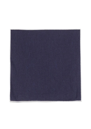 Eleventy contrasting-trim handkerchief - Blue