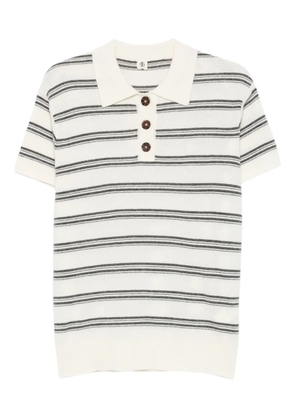 The Garment striped polo shirt - Neutrals