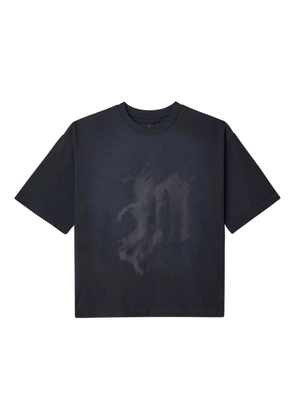 Purple Brand abstract-print cotton t-shirt - Black