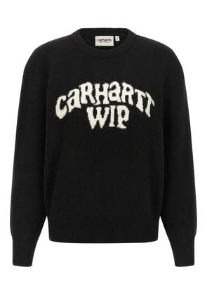 Carhartt WIP logo-intarsia crewneck sweater - Black
