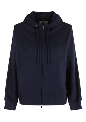 Circolo 1901 drawstring zip-up hoodie - Blue
