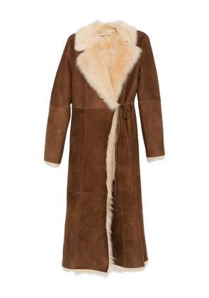 Nour Hammour Joni faux fur coat - Brown