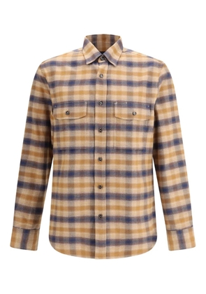 Brioni check pocket shirt - Neutrals