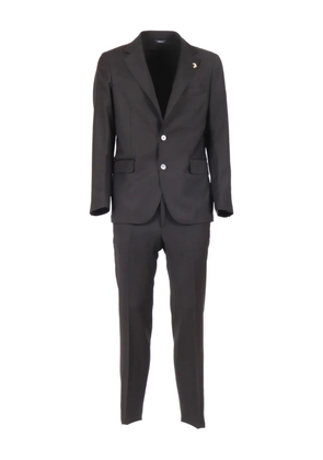 Tombolini notched-lapel single-breasted suit - Black