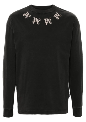 Palm Angels monogram-print cotton T-shirt - Grey