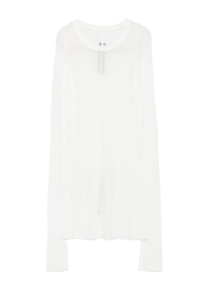 Rick Owens long-sleeve ribbed top - White