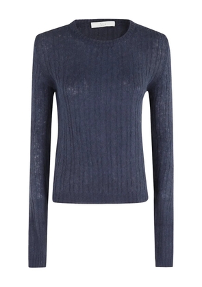 Tela cable-knit long-sleeve sweater - Blue