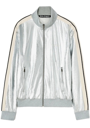Palm Angels metallic-finish leather jacket - Silver