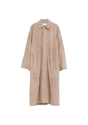 Lauren Manoogian suede panelled coat - Neutrals