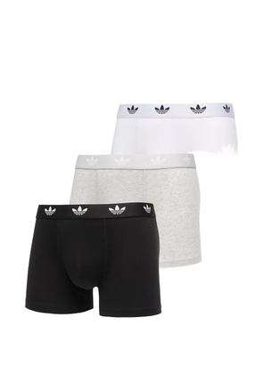 adidas logo-waistband boxers (set of three) - Black