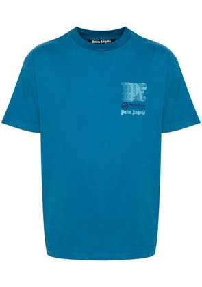 Palm Angels x MoneyGram Haas F1 cotton T-shirt - Blue